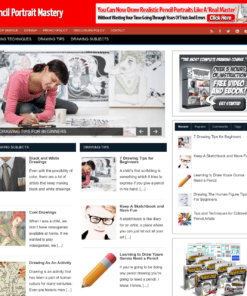 Pencil Portrait Mastery Website