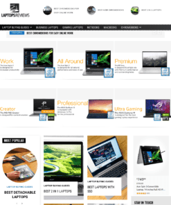 Laptop Reviews Website