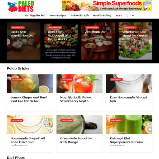 Paleo Diets Website