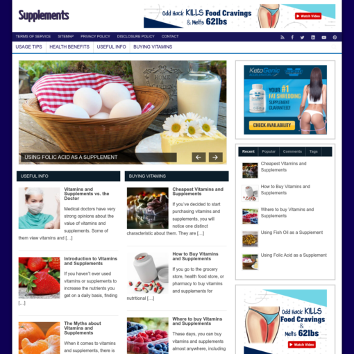 Supplements Website