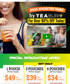 Tea Burn Landing Page Website