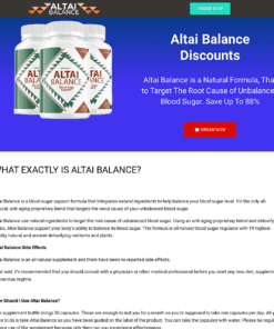 Altai Balance Landing Page Website