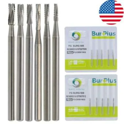 Wave Dental Burs Carbide Surgical High Speed FG SURG 556 557 557L 558 559 560