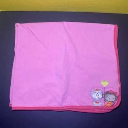 Carters Just One You Baby Blanket Monkey Dog Balloon Reversible Pink Heart Lovey