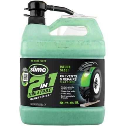 Slime 2-in-1 Tire and Tube Sealant, 1 Gallon, 10195 US