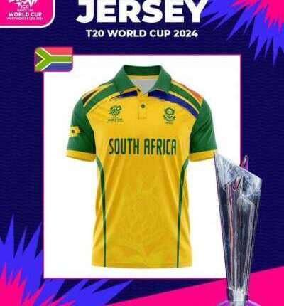 New South Africa Cricket T20 World Cup New Fan Jersey For Men's 2024