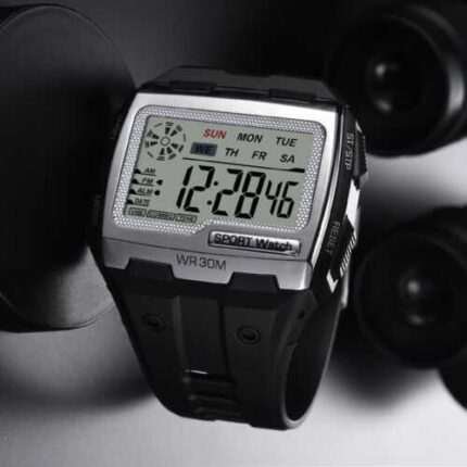 Men's Digital Sports Watch LED Screen Large Face Military Waterproof Wristwatch
