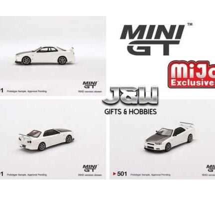 Mini GT Nissan Skyline GT-R R34 V-Spec II N1 White MGT00501 1/64
