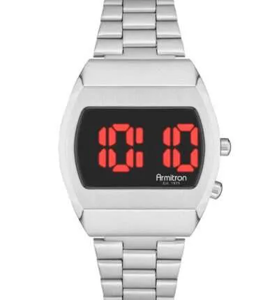 Armitron Griffy Sport Retro Men's Digital Bracelet Watch, 40/8475BRSVB