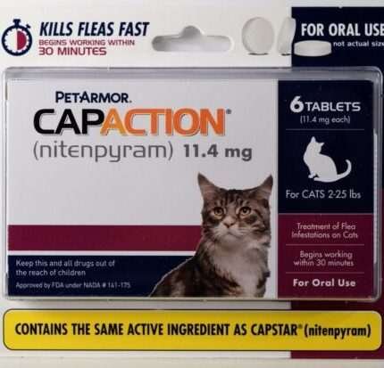 PETARMOR CAPACTION CATS 2-25LB 6 TABLETS
