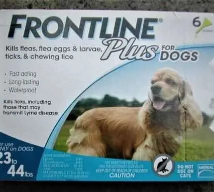 Frontline Plus for Dogs 23 - 44 lbs (6 pack) 100% Genuine U.S EPA Approve !!!