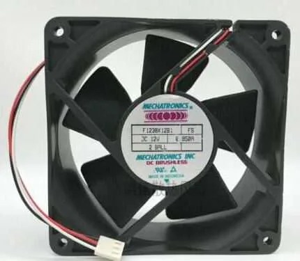Mechatronics F1238M12B-FSR Fan Tubeaxial - 12VDC - 0.360A - Square 119mm L x ...