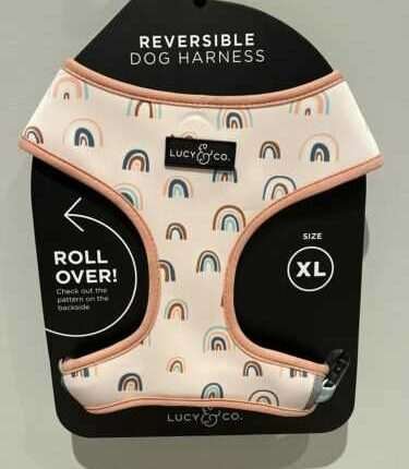 LUCY & CO.  Reversible Dog Harness Rainbow Floral Outer Space & MORE NEW