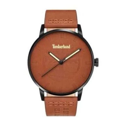 Timberland Men's Analog Watch With Brown Leather Band TDWJA2000801