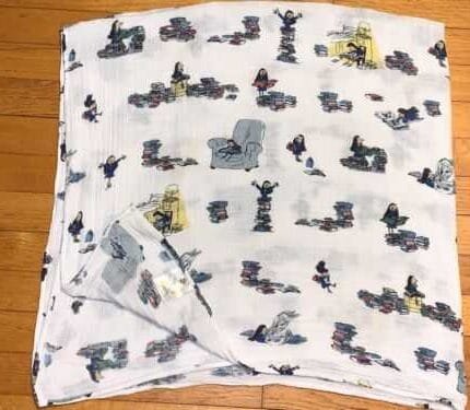 HTF Little Unicorn Roald Dahl Matilda Cotton Muslin Swaddle Baby Blanket