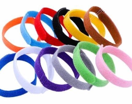 Puppy ID Collars; 12 Collar Set; Soft Velvet on Both Sides; SM MD LG XL XXL