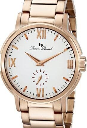 Swiss Watch Lucien Piccard Men's LP-12744-RG-22 Bremen Analog Display Rose Gold