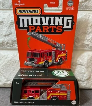 Matchbox Moving Parts Seagrave Fire Truck Red