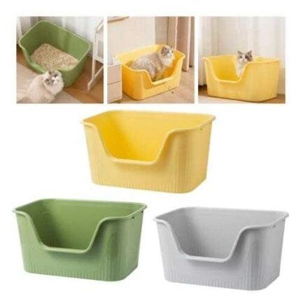 High Sided Cat Litter Boxs for Small and Large Cats Pet Supplies Cat Toilet Cat