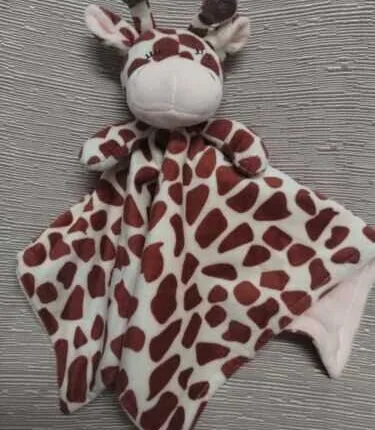 Crevent Giraffe Lovey Security Blanket Okeo-Tex Fabric So Soft!