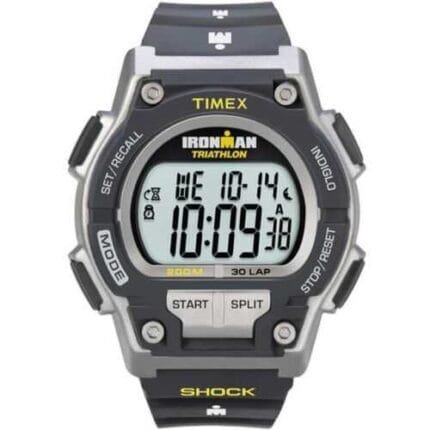 Timex T5K195, Men's Ironman 30-Lap Resin Watch, Alarm, Shock, Indiglo, Chrono