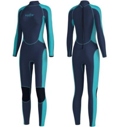 Vofiw 3mm Women Neoprene Wetsuit Swimsuits Back Zip Full body Swimwwear