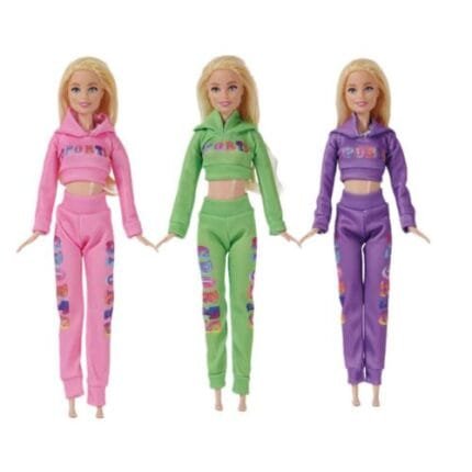 Sports Wear Clothes Set for 11.5" Doll Outfits 1/6 Accessories Crop Top Pants