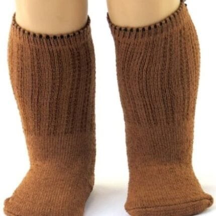 Brown Knit Sport Socks made for 18 inch American Girl Dolls Accessories