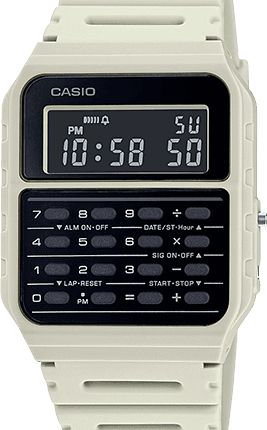 Casio CA53WF-8B, 8-Digit Calculator Watch, Resin Band, Day/Date, Alarm, Chrono