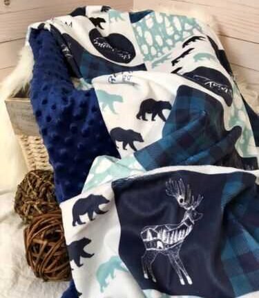 Bear Minky Baby Blanket