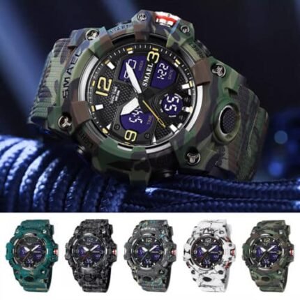 SMAEL Digital Wristwatches Military Men's Sports Watch Waterproof Analog Quartz