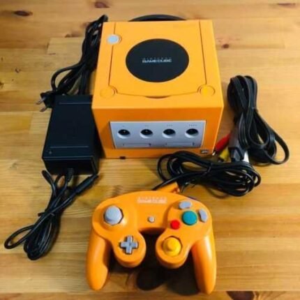 GameCube GC DOL-001 Orange Full Set Game Console Nintendo US/Canada Discs F/S