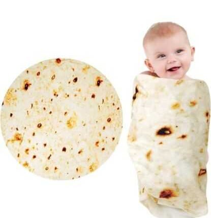 Baby Burrito Swaddle Blanket for Newborn,Double 36 Inches Diameter Burrito-1