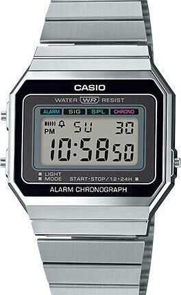 Casio Men's Quartz Alarm Chronograph Vintage Style 35mm Digital Watch A700W-1A