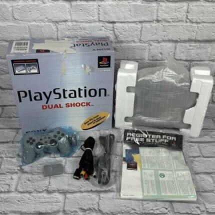 Sony Playstation 1 PS1 Gray Dual Shock Game Console System In Box Tested