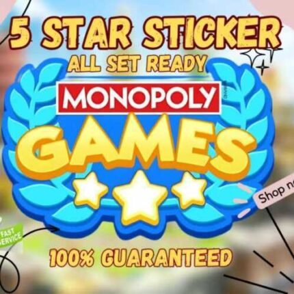 Monopoly GO Sticker Card All 1/2/3/4/5 Stars ⭐ FAST Shipping⚡ (Read Description)