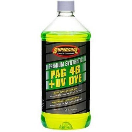 Supercool P46-32D A/C Compressor Pag Lubricant, W/Uv Dye Plastic Bottle