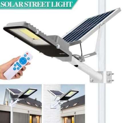 200W Solar Street Light Dusk To Dawn Outdoor Spotlight Road Lamp Garden Pathway