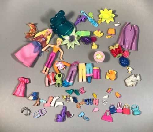Polly Pocket 70+ Pc Lot Clothing & Accessories Random Mix