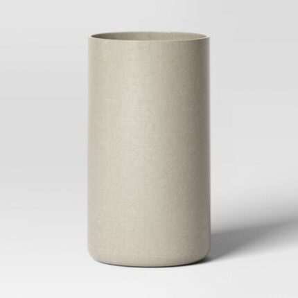 Large Estate Composite Faux Concrete Indoor Outdoor Planter Pot Gray 12"x12" -