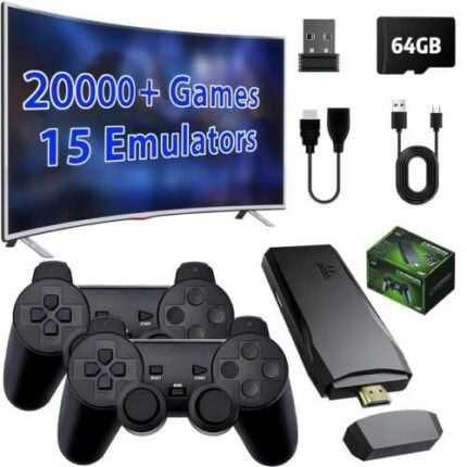 Consola de Videojuegos 4K HDMI Retro Inalambrica Con 20,000 Juegos Clasicos HD