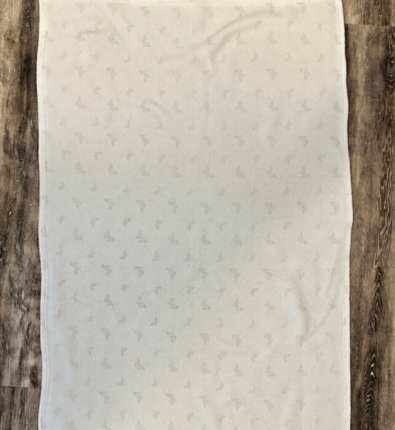 Turtle Fur Baby Blanket Pink Butterflies Reversible Made in USA Soft