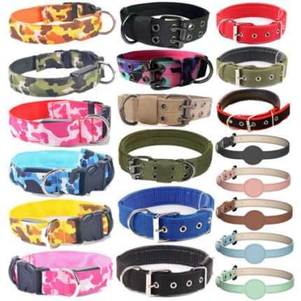 LED Adjustable Dog Collar Blinking Flashing Light Up Glow Pets Safety Waterproof