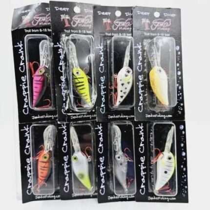 New Jenko 2" Crappie Crank Deep Diving Crankbait Troll 8-16 Feet 3/8 Oz CCB Pick
