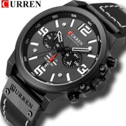 CURREN Men Watches Chronograph Wristwatch Casual Male Quartz Luminous Watch Date