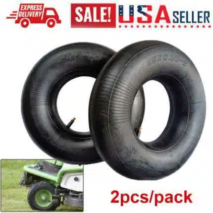 Pair of 15x6.00-6 Lawn Mower Tire Inner Tubes 15X6-6, 15X6x6, 15/6x6 TR13 Valve