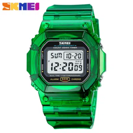 SKMEI Men Watch Transparent Strap Watches Student Boys Girls Digital Wristwatch