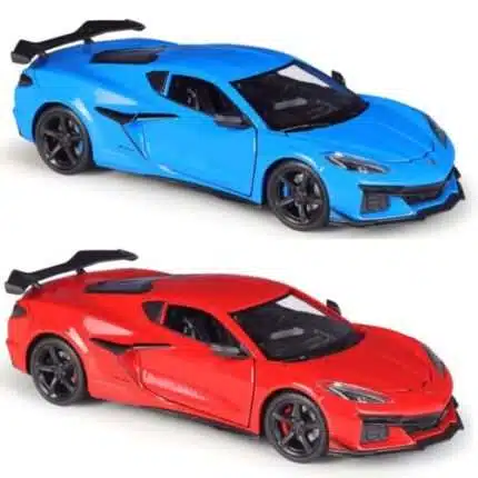 1:24 2023 Chevrolet Corvette Z06 Alloy Sports Car Model Diecasts Racing Toys